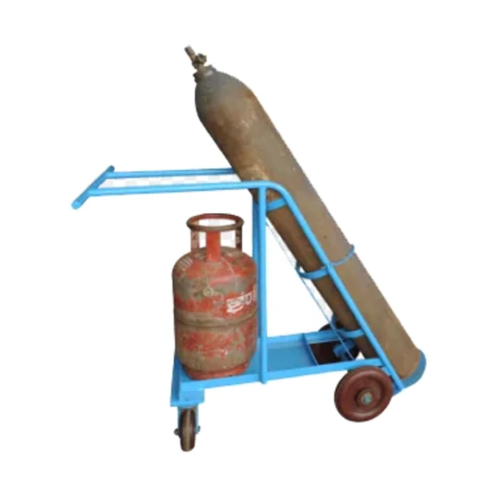 Double Cylinder Trolley — Platform Truck manufactured by Rudra Equipment, Ahmedabad