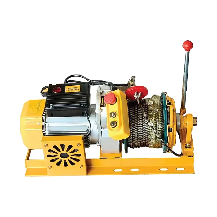 Electric Winch with Clutch — Electric Hoist manufactured by Rudra Equipment, Ahmedabad