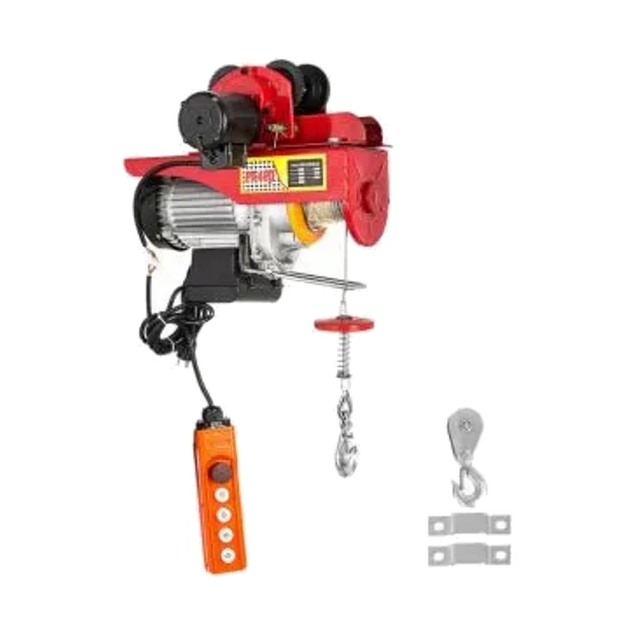 Electric Wire Rope Hoist With Electric Trolley 1T — Electric Hoist manufactured by Rudra Equipment, Ahmedabad