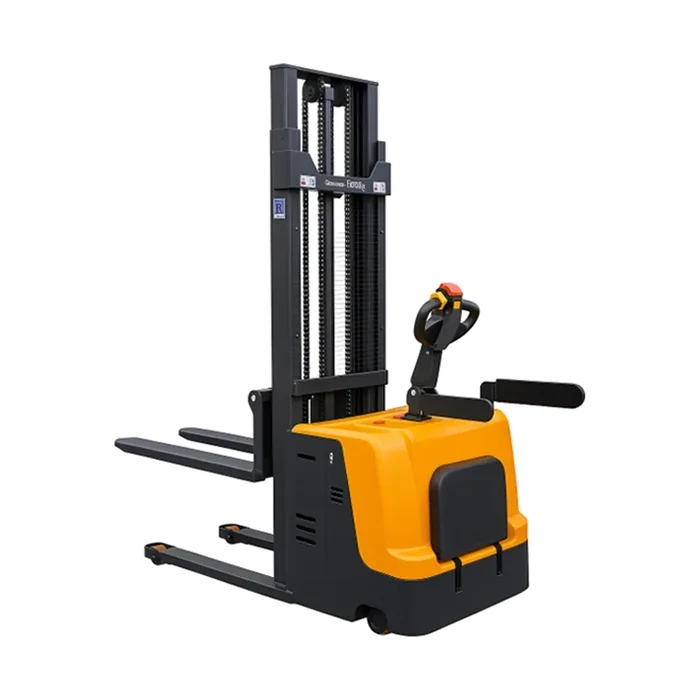 Fully Battery Operated Stacker — Hydraulic Stacker manufactured by Rudra Equipment, Ahmedabad