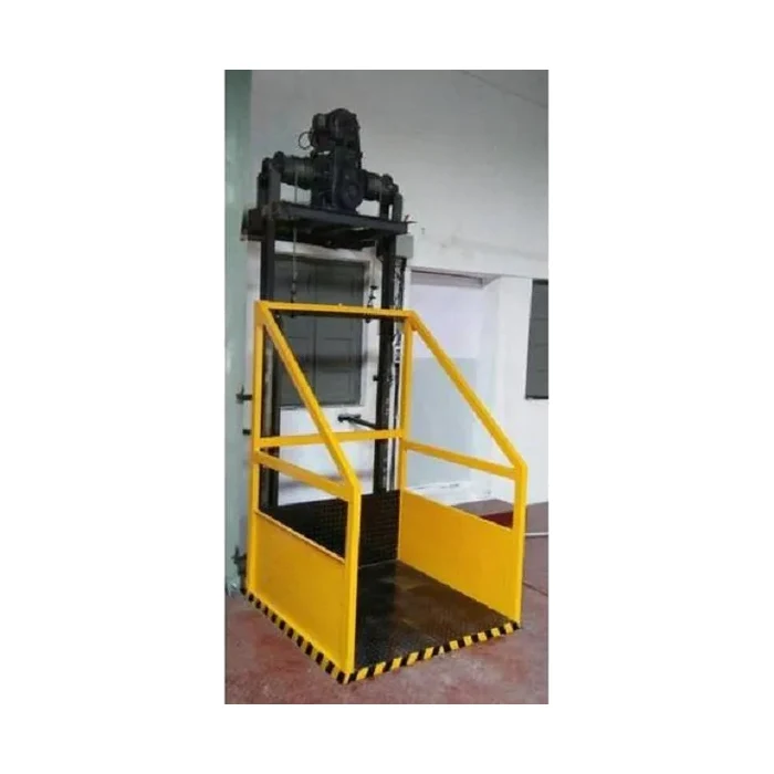 Wire Rope Goods Lift — Goods Lift manufactured by Rudra Equipment, Ahmedabad
